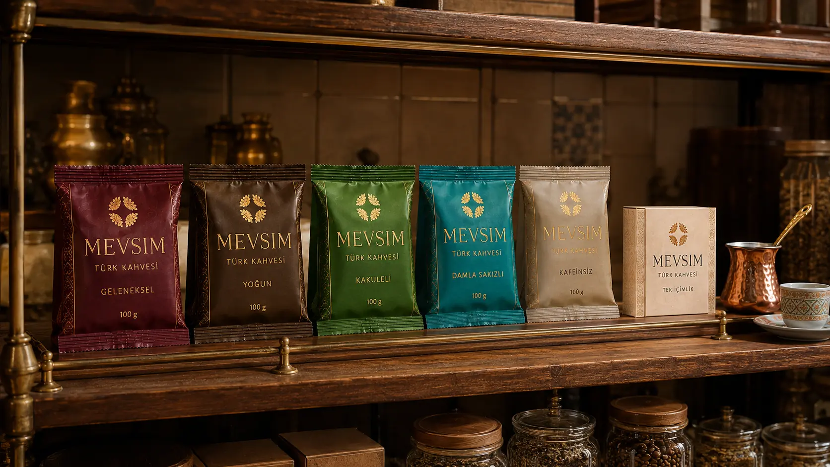 Presentatie van de zes MEVSIM-varianten in een gespecialiseerde koffiewinkel